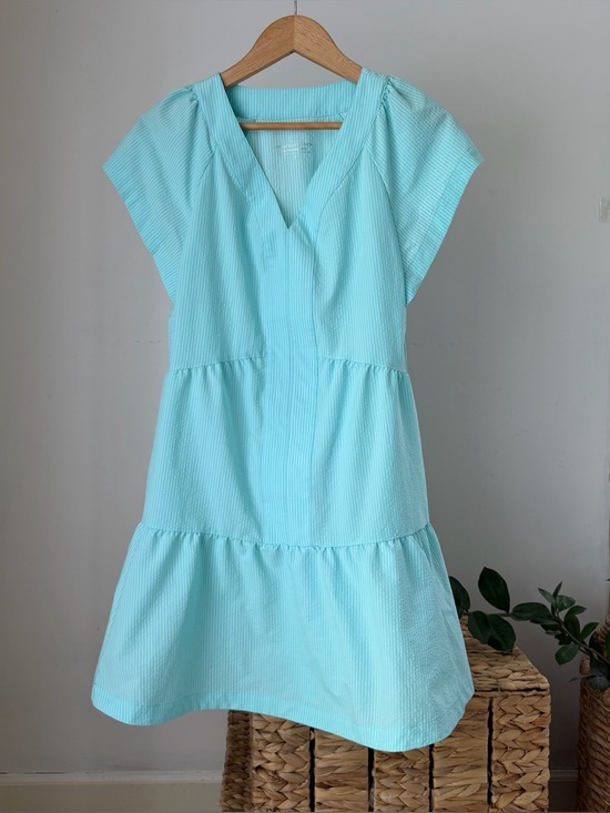Vineyard Vines Dresses & Skirts - Womens VINEYARD VINES Performance Harbor Tiered Dress Island Paradise Blue Small